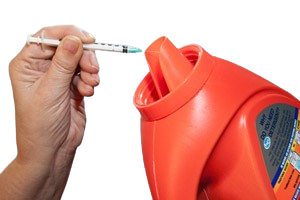 heavy plastic container for safe disposal of epipens