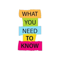 Need to know graphic